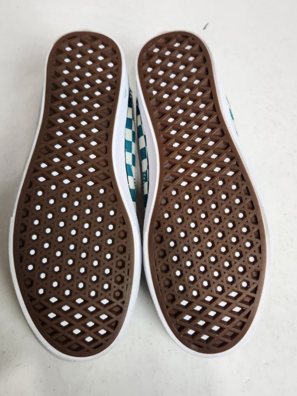 Vans Comfycush Old Skool Checker Men's Size 8.5 Women's 10 Skate Shoes Quetzal - Picture 10 of 13